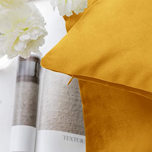 Yorkshire Bedding Cushion Covers 45 x 45 (Pack of 2), Decorative Velvet Square Throw Pillow Cases (18x18 Inches) - Image 3