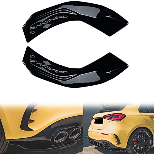 Becquet Noir Brillant de Pare-Chocs Arrière pour Benz Classe A W177 V177 A35 A45 AMG Hayon