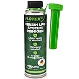 Flotex® Benzin LPG Systemreiniger 1x 250ml | Motorsystemreiniger reinigt zuverlässig das Verbrennungssystem | Motorreiniger Additiv schützt Ventile vor Verschleiß | Made in Germany