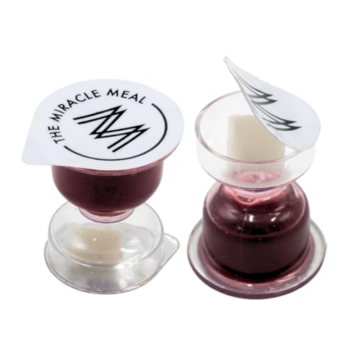 The Miracle Meal Chalice Pre-filled Communion Cups: 100% Concord Grape Juice & Wafer - Box of 100 for Divine Communion Experiences!