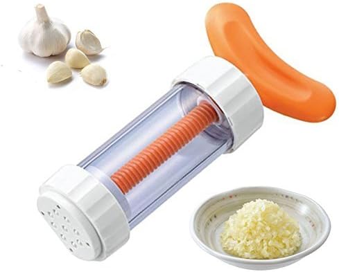 Injector like Plastic Garlic Press Easily Mince Comes Apart Easily For Thorough Cleaning Crusher Mincer