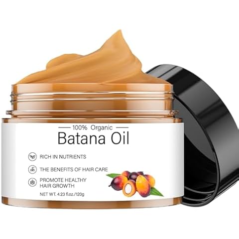 Raw Batana Oil for Hair Growth and Repair,Dr. Sebi Batana Oil from Honduras Unrefined Promotes Hair thickness, Anti Hair Loss, Eliminates Split Ends,3.4 FL oz Cover