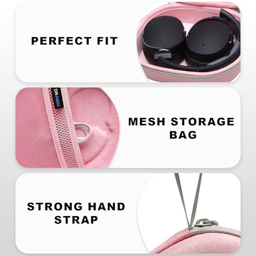 Image of Hard Case for Skullcandy Bluetooth Headphones, Pink(Case Only) | for Skullcandy Crusher ANC 2 /Crusher Evo /Crusher 1080 /Crusher 720 /Crusher /Crusher 540 /Hesh ANC /Hesh Evo /Hesh 540 Headphones