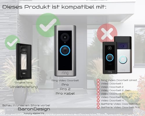 Plaque murale Ring Video Doorbell Pro avec kit de fixation complet - 7