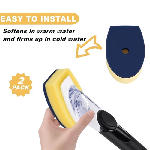 image for Yieyosd Compatible with Scrub Daddy Dish Wand Refill Heads,2 Pack Scru