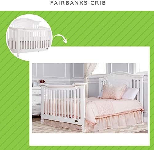 White Solid Wood Full Size Bed Conversion Kit