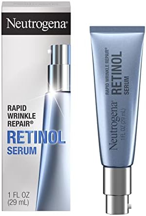 Neutrogena Rapid Wrinkle Repair Retinol Face Serum, Daily Anti-Aging Serum for Face with Retinol & Hyaluronic Acid to Fight Fine Lines, Wrinkles, & Dark Spots, 1 fl. oz