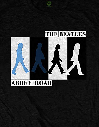 The Beatles T Shirt Abbey Road Colours Crossing Band Logo Officiel Homme Noir - Les Beatles, Paul McCartney, John Lennon, RIngo Starr, George Harrison The Beatles T Shirt Abbey Road Colours Crossing Band Logo Officiel Homme Noir – Image 4