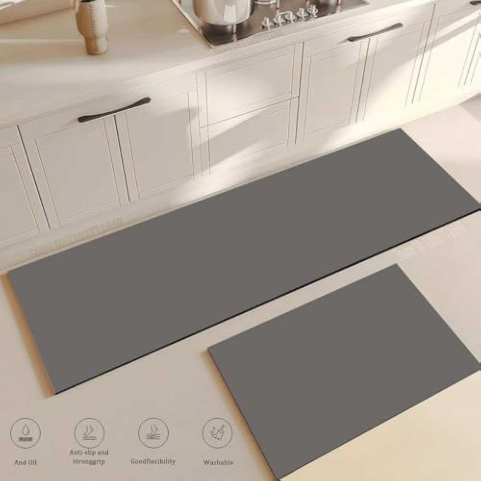 Absorbent Kitchen Floor Mat, Quick-Drying and Anti-Slip