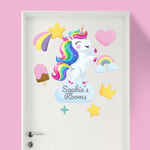Vinilo decorativo unicornio personalizado 15x15 pulgadas