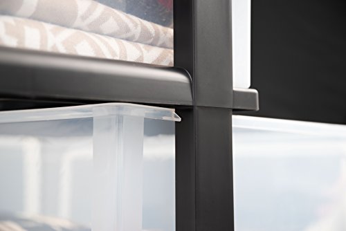 Iris 110306 110306 5-Drawer Wide Chest, Black #TOP5