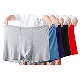 ZPLMIDE Boxer grande taille pour homme en coton sans couture (13XL), sous-vêtements de grande taille, sous-vêtements respirants et élastiques (8XL (120-140 kg), couleur aléatoire - 3 pièces)