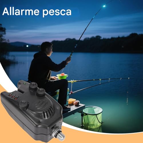 Alarme réglable pour canne à pêche avec indicateur LED de touche - 3