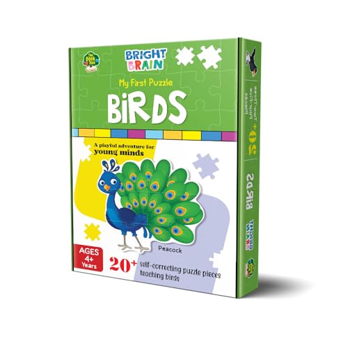 Image of The Book Tree Birds 20+ Piece Jigsaw Puzzle for Preschoolers, Educational Toy for Learning Different Birds, Gifts for Kids Ages 3 to 6 by Majestic Book Club