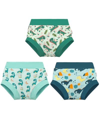 Image of ALVABABY 3 Pack Reusable Baby Boys Swim Diapers UPF 50+ Washable Toddler Beach Diapers