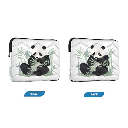 Funda para portátil Panda Eats Bamboo 13-14 pulgadas miniatura 2