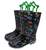 A2Z 4 Kids Gummistiefel für Jungen und Mädchen, Weltraum, PVC, wasserdicht, Sterngriff,...