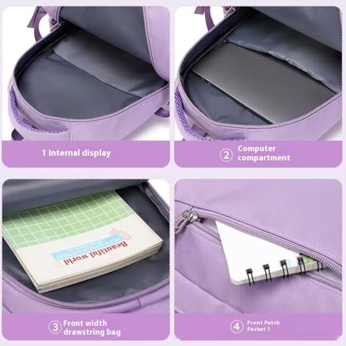 Mochila escolar negra impermeable que mantiene tus cosas secas 4
