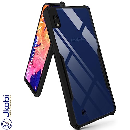 Image of Jkobi Back Cover Case for Samsung Galaxy A10 (Shockproof with Polycarbonate Clear Panel | Professional Black)