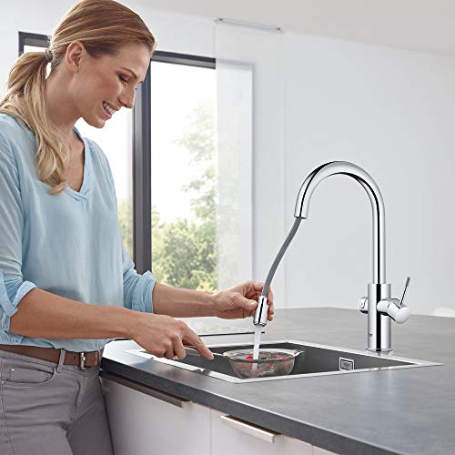 Grohe 31251002 Blue Professional Kitchen Faucet Starter Kit, Starlight Chrome #TOP6