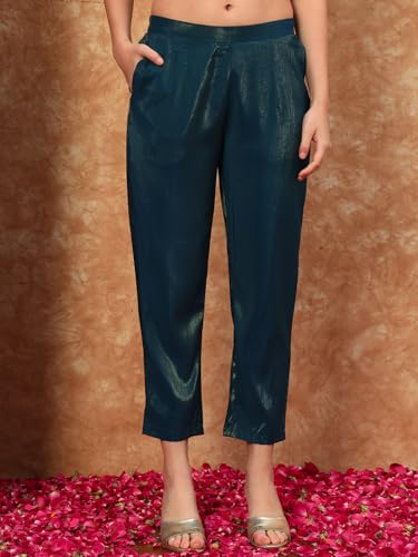 Image of SHOPPING QUEEN Women's Silk Embroidered Kurta, Pyjama & Dupatta Set