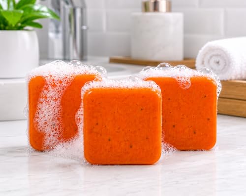 Image of Kojic Acid & Niacinamide Soap Bar for Tan Removal, Skin Brightening & Deep Cleansing | Enriched with Coconut Oil & Saffron | Helps Reduce Dark Spots, Pigmentation & Uneven Skin Tone | For Men & Women | 300 g