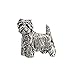 Antique Pewter Westie Full Body Mini Pin D478MP