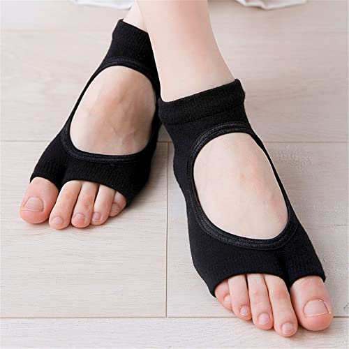 Calcetines de yoga ZYC algodón transpirable aptitud pilates mujeres 2