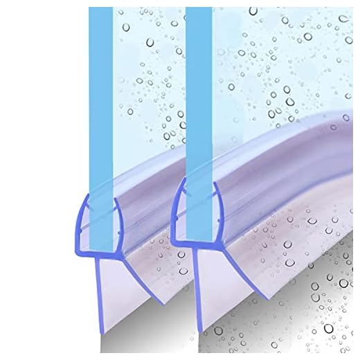 KOOBON Duschdichtung Gebogen 2x 80cm Ersatzdichtung für Glasstärke 4mm 5mm 6mm Runddusche Dichtung Viertelkreisdusche Duschkabinen Badwanne Duschtürdichtung Wasserabweiser Schwallschutz Spritzschutz