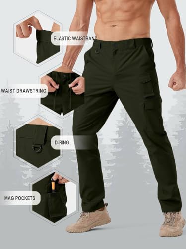 Image of TOPLOT Men's Casual Cargo Pant | Multi-Pocket Utility Design | Comfortable Fit Wear | Durable Construction | Functional Style Look | Easy Movement | Perfect for Casual, Outdoor & Travel (5227)