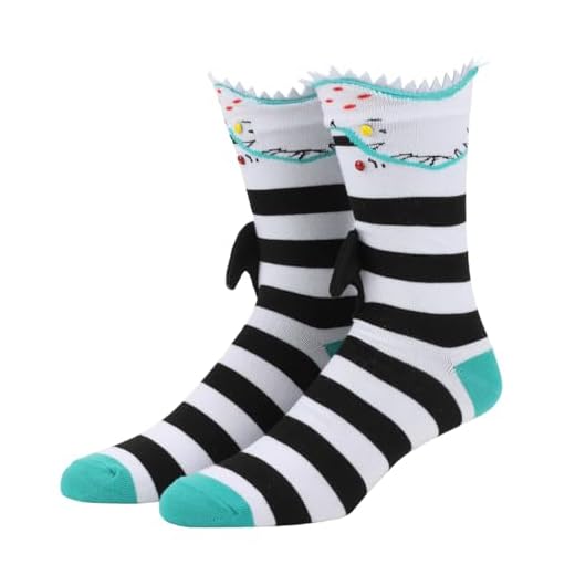Beetlejuice Sandworms Men’s Casual Crew Socks