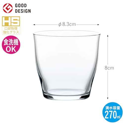 Toyo Sasaki Glass B-42104HS vaso 270 ml set 72 piezas miniatura 4