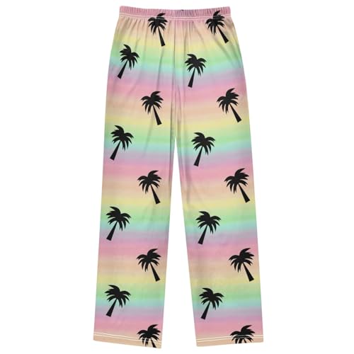 Boy's Pants Colorful Rainbow Watercolor Jogger Pants Elastic Waist Long Bottoms Trousers with Pockets 6-14 Years 7