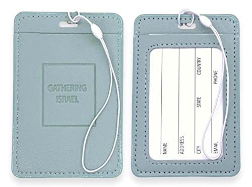 LDS Missionary Gifts for Her, for Him, Missionary Luggage Tags with Quotes, Mission Farewell Gifts (Gathering Israel)