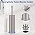 012 Premium 304 Stainless Steel Toilet Brush and Holder: Weighted Stable Base, Splash-Proof Design for 360° Thorough Cleaning & Space-Saving Storage,Nickel?012