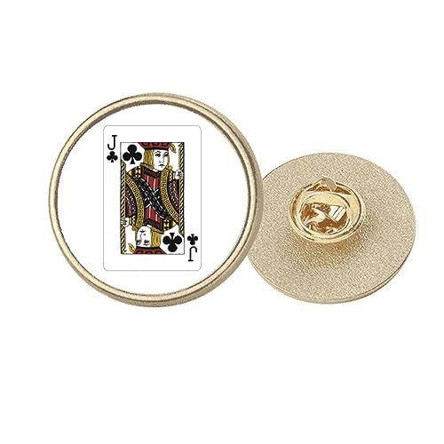 Broche ronde Club J dorée pour sublimer votre tailleur lors d'une soirée