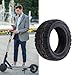 10 Inch Electric Scooter Tire, 90/55-6 Off Road Vacuum Tire, Explosion-proof Rubber Solid Tubeless Wheels Front Rear Black Scooter Tyre Replacement