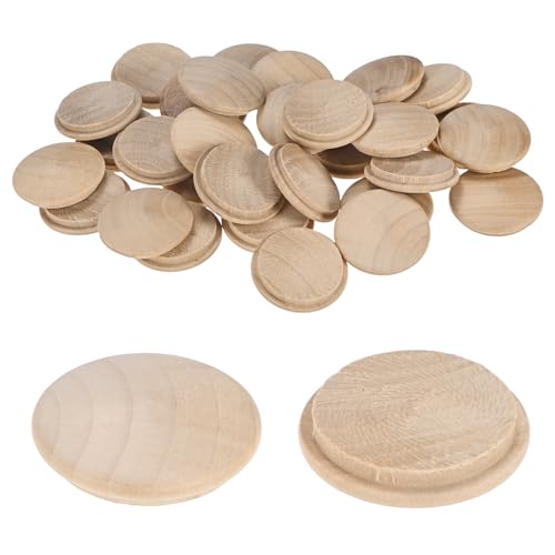 M METERXITY 25 pcs bouchons bois 35 x 30mm hêtre tête plate