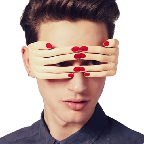 BWOOOWE Novedad Gafas para Enmascaramiento de Dedos Divertidas de Mascarada Gafas de Accesorios para Fiestas para Halloween de Disfraces