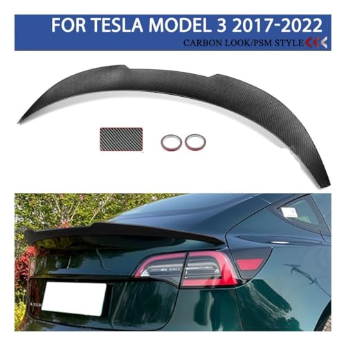 Aileron arrière carbone Tesla Model 3 : personnalisation sans perçage - 2