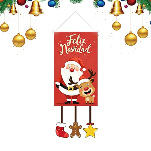 Fruusv クリスマス ヤード フラッグ,防水 ホリデー デコレーション - 冬季 ガーデン フラグ 室内用 バナー | 家庭 壁 窓 庭 パティオ ポーチ 通路 寝室 パーティー 用