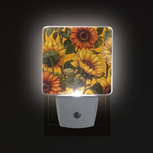 Luz nocturna sensor girasol blanca miniatura 2