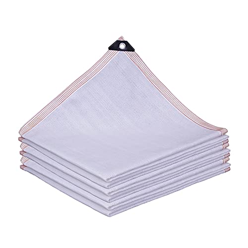 Toile d'ombrage de jardin blanche 2x5m anti-UV pour serre et extérieur