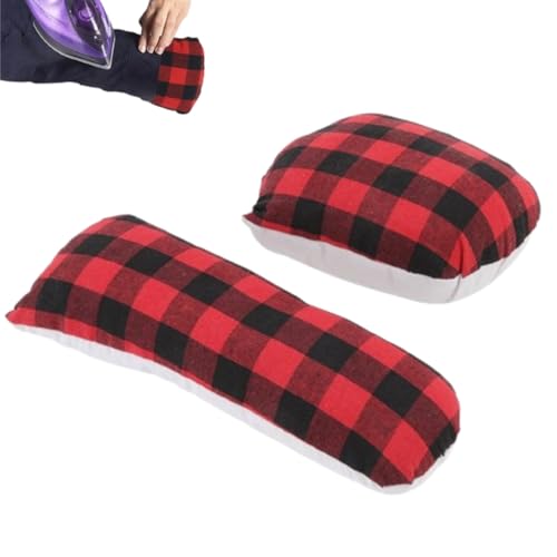 2PCS Tailors Ham, Sewing Ham Tailors Ham and Seam Roll Set Pressing Tool for Ironing Curved Seam Sleeve, Ironing Accessories by Beufee - Used condition - CA$17.24