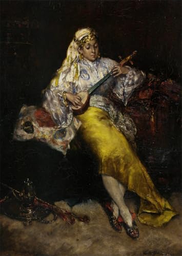 Affiche toile l'artiste Carolus Duran pour salon chic portrait 60x90