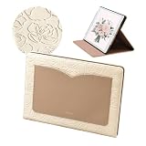 Elegante公式 Flower iPad A16 ケース 第11世代 11インチ用 iPad 第10世代 10.9インチ ケース オートスリープ スタンド機能 フラワー 花柄 エンボス おしゃれ 可愛い アイパッド タブレット カバー アイボリー