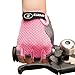 HUBGFEQ 1Pair Half Finger Gloves Breathable Non-Slip Gel Gloves Cycling Riding Biking Outdoor Sports-Pink-L
