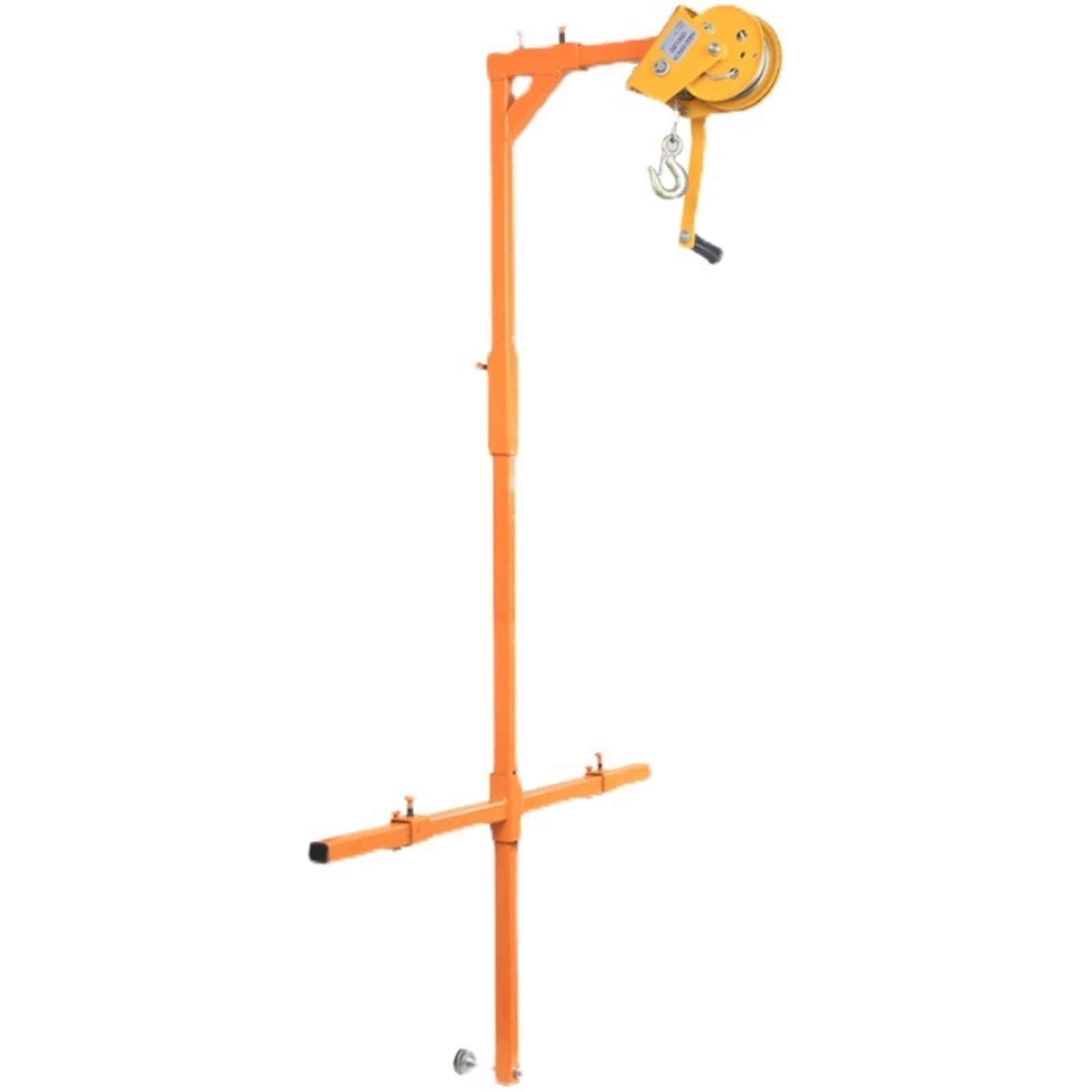 icVantA Portable Winch Hoist for Air Conditioner Outdoor Unit Installation, High-Altitude Hoisting Tool (Color : Only 5ph Shelf) (3ph Shelf+30m Crane)