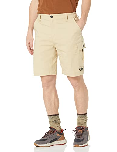 Mossy Oak Men's Standard Cargo, Stretch Hiking Shorts, Pale Khaki, Large #TOP13