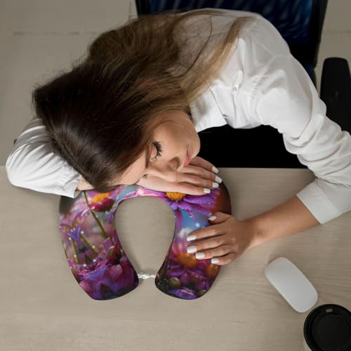 Almohada cuello en U espuma viscoelástica 25 cm x 30 cm miniatura 7